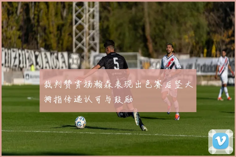 裁判赞赏杨瀚森表现出色赛后竖大拇指传递认可与鼓励